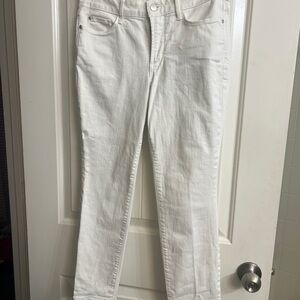 NYDJ Women's Cropped White Jeans